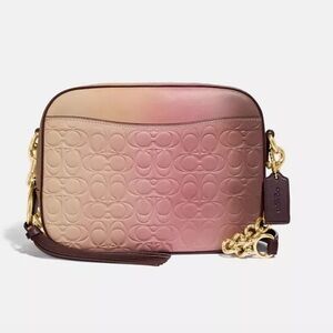 Coach Gradient Pink and Gold Crossbody Bag‎